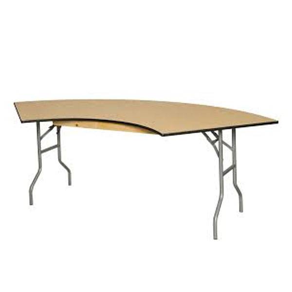 7 ft Serpentine Table