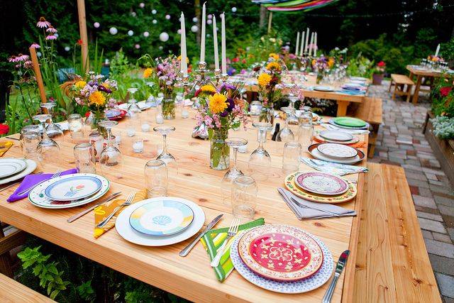 Mismatched Dinner Plates