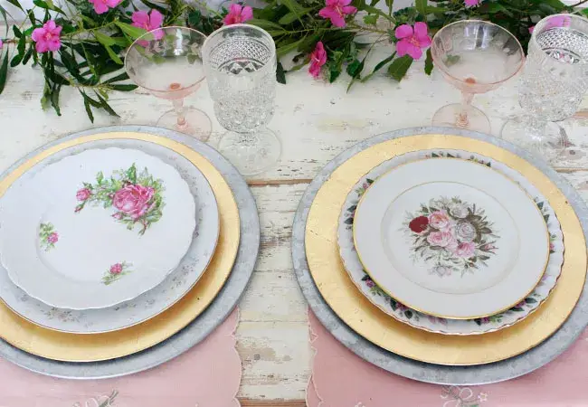 Mismatched Dinner Plates