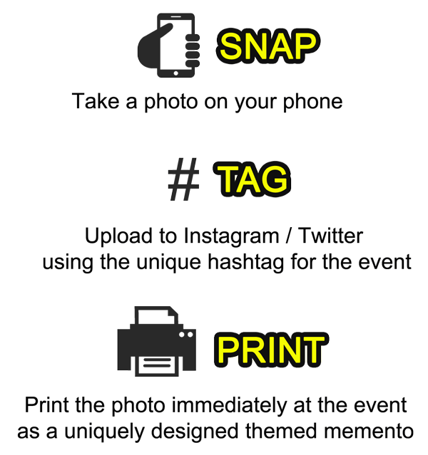 Hashtag Photo Booth Service