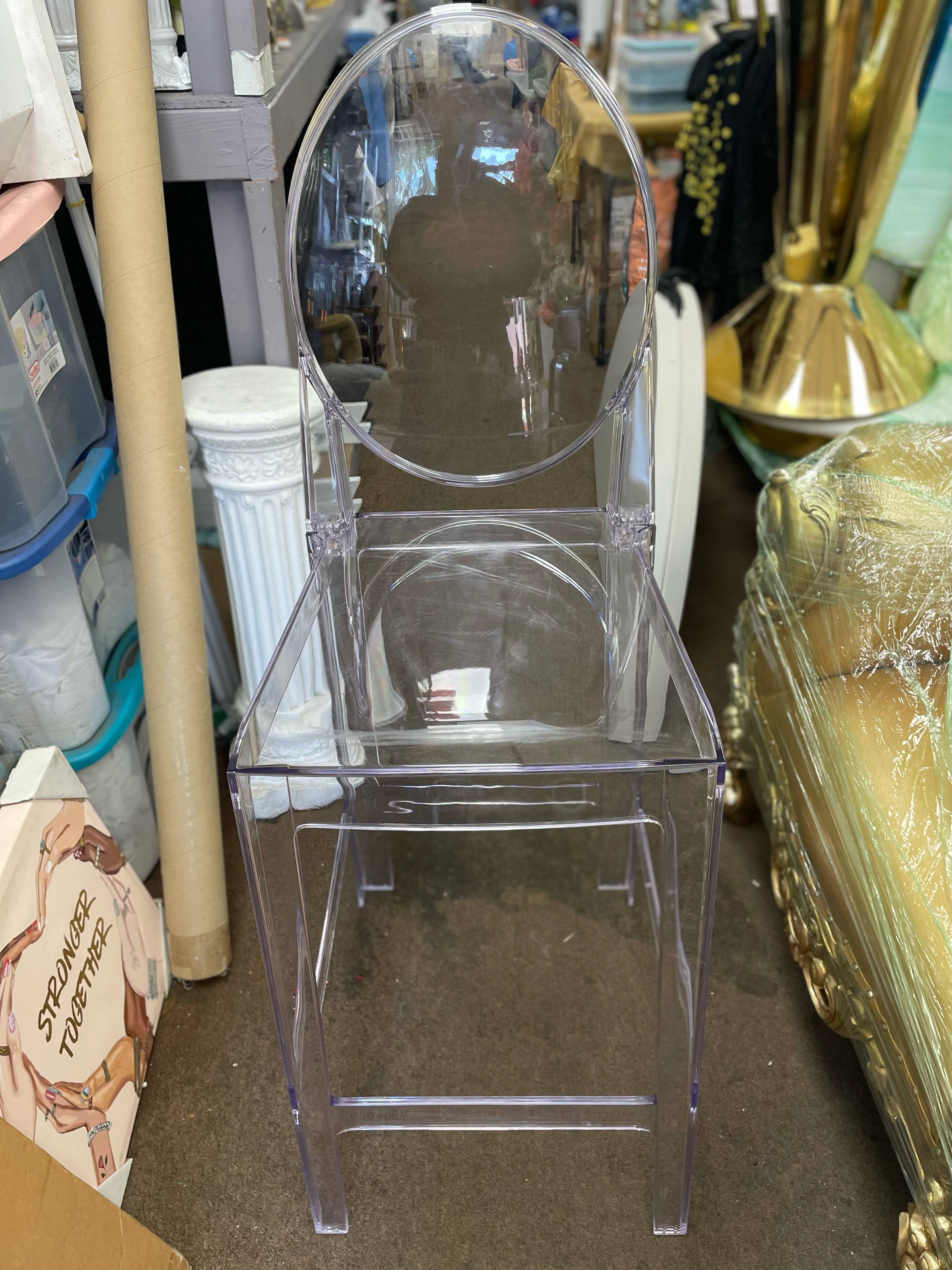 Casper Modern Acrylic Cocktail Bistro Chairs