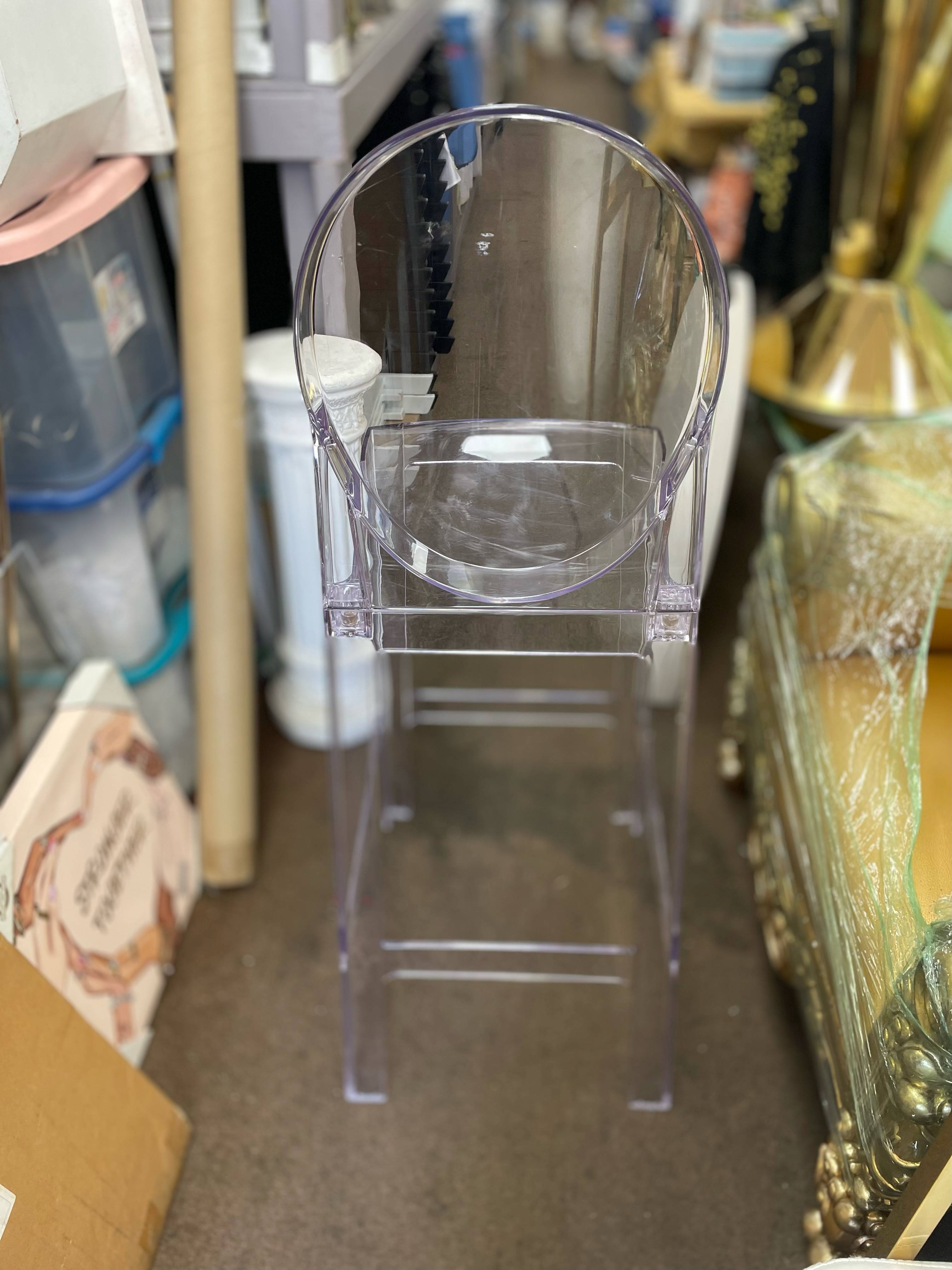Casper Modern Acrylic Cocktail Bistro Chairs
