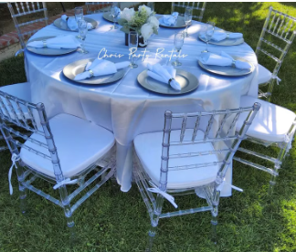 Clear Chiavari Table & Chair 30