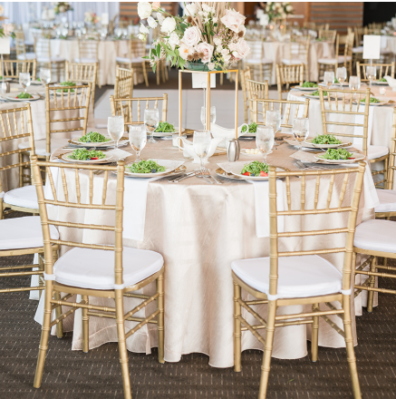 Gold Chivari Table & Chair 20