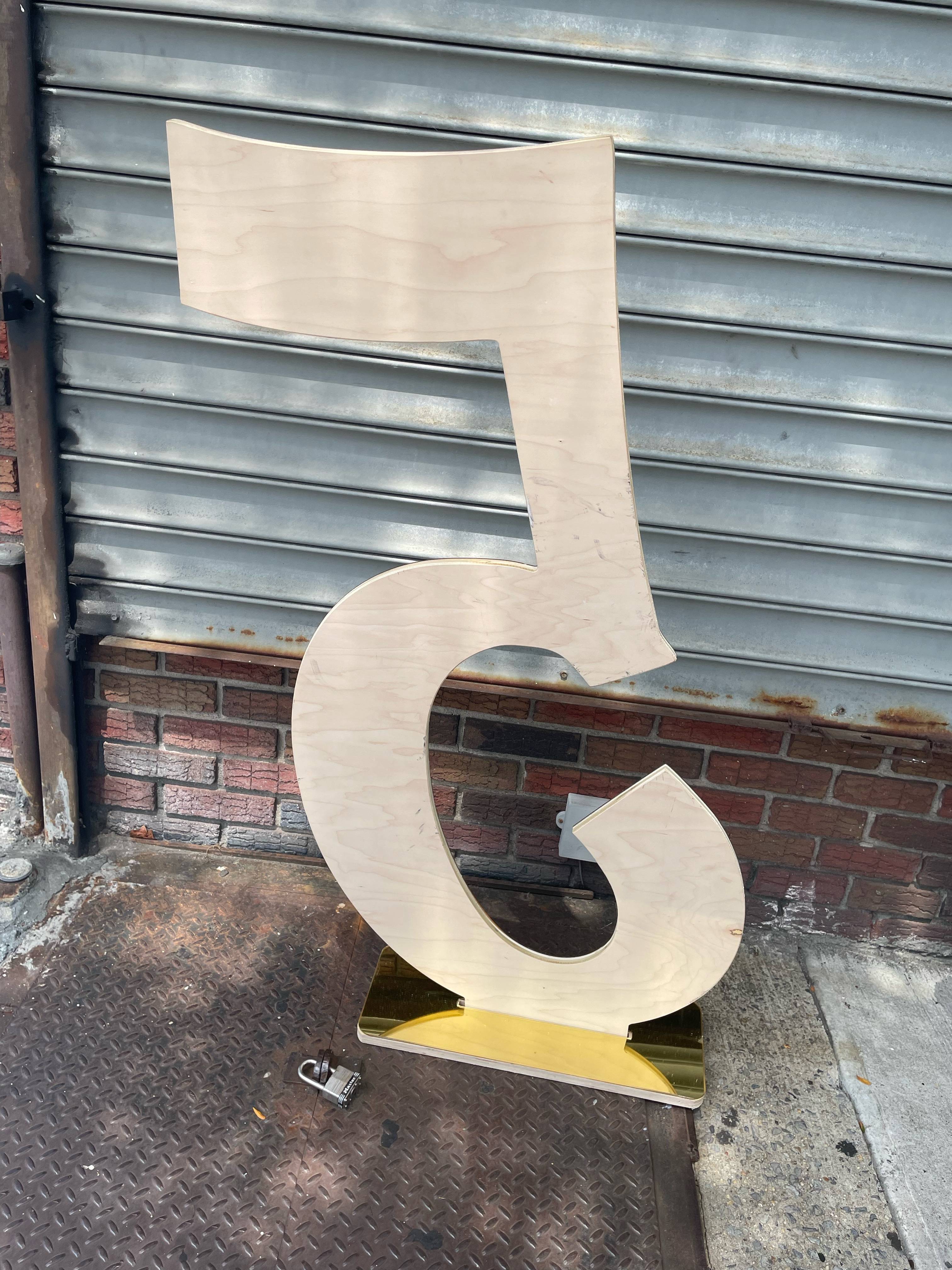 Individual Gold Mirror Acrylic Numbers