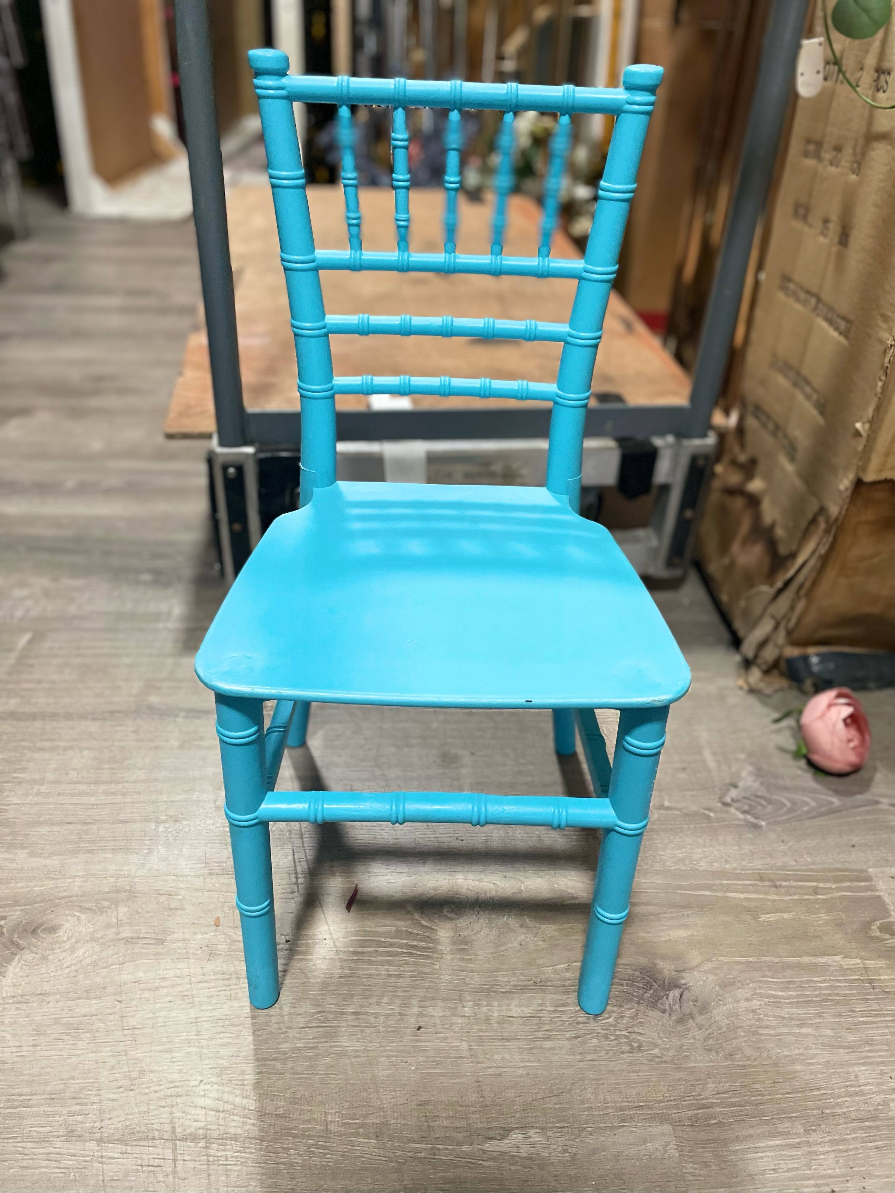Kids Bamboo Chiavari Chair in Blue