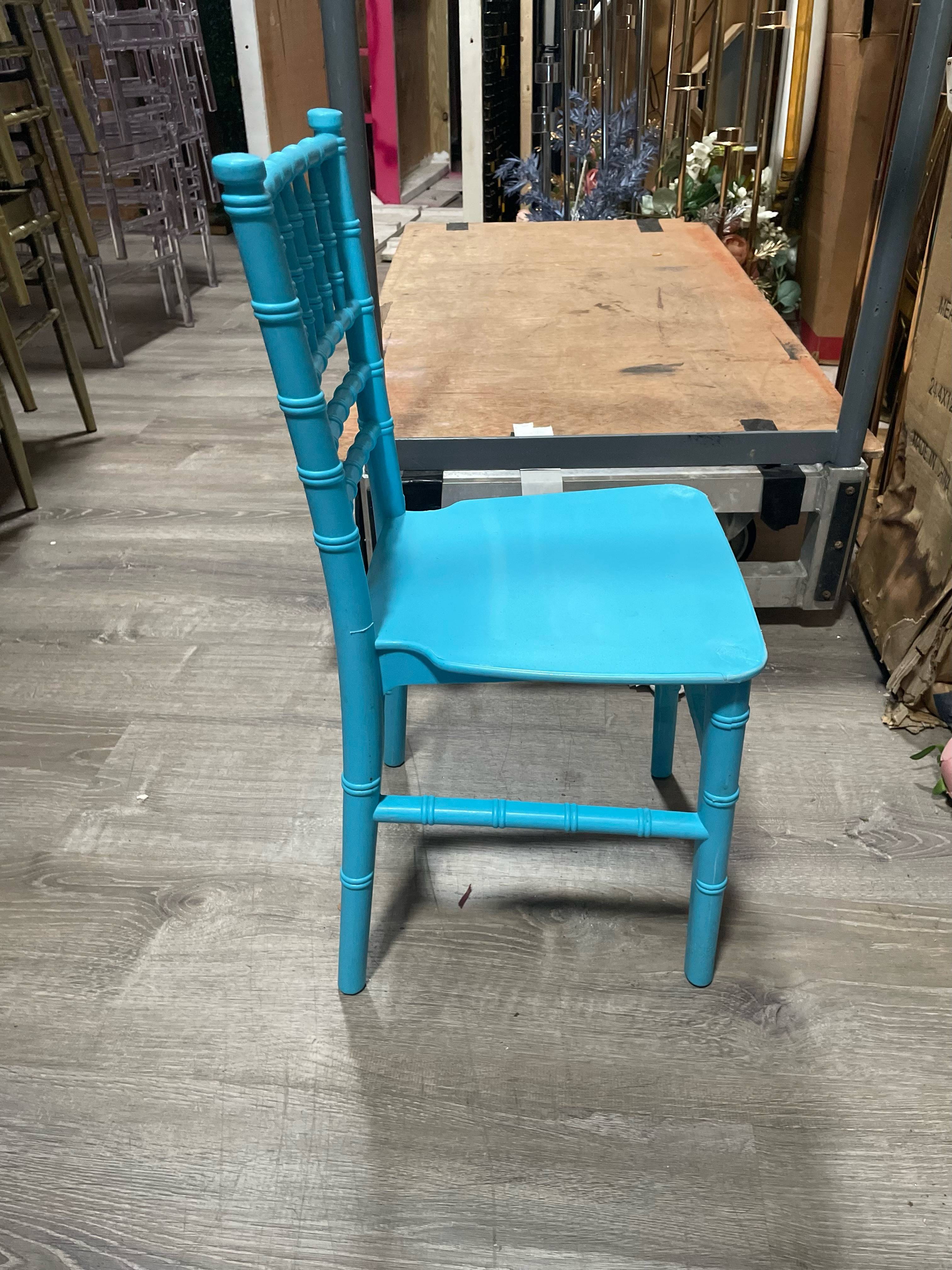 Kids Bamboo Chiavari Chair in Blue