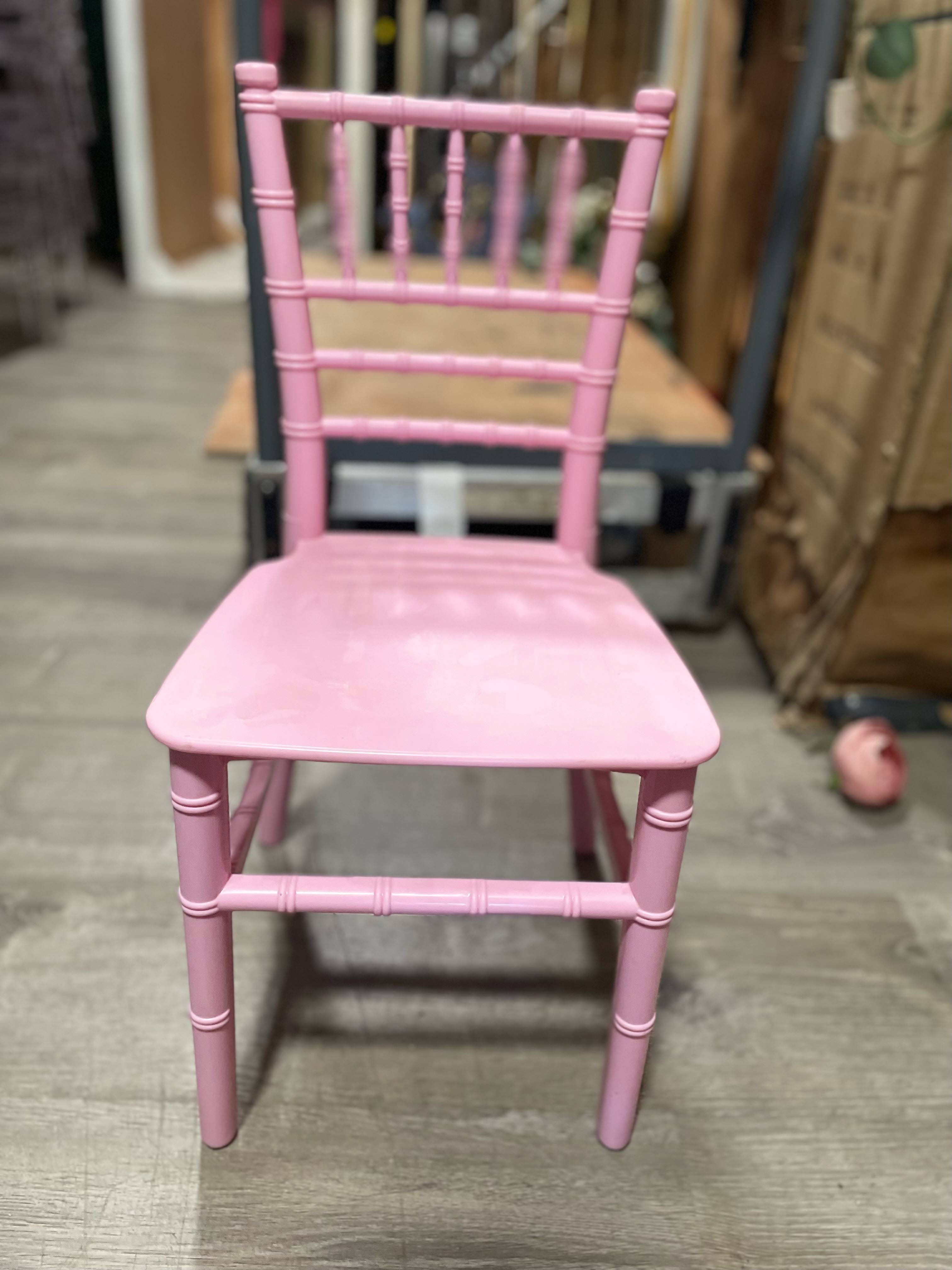 Kids Pink Bamboo Chiavari Chairs