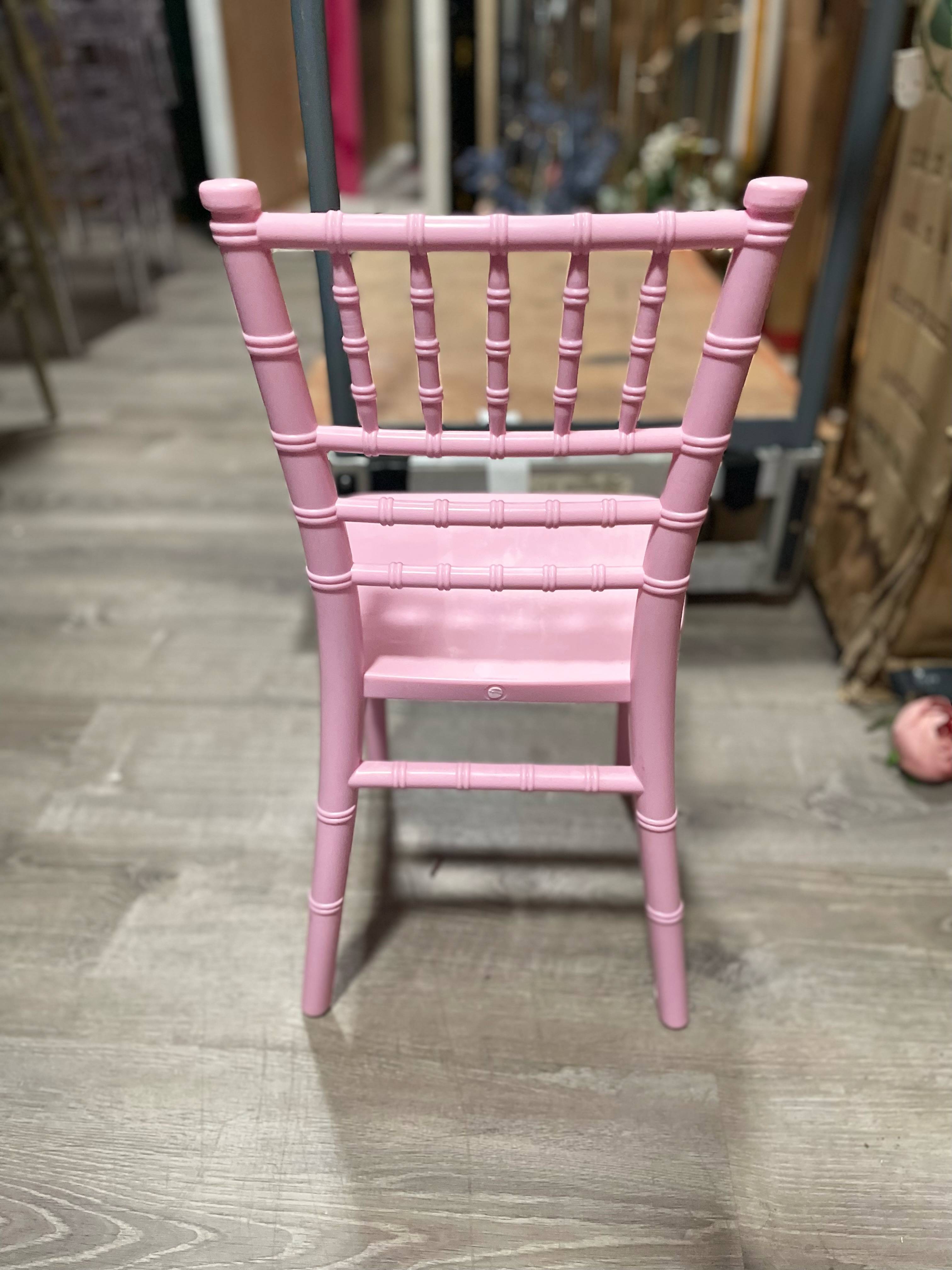 Kids Pink Bamboo Chiavari Chairs