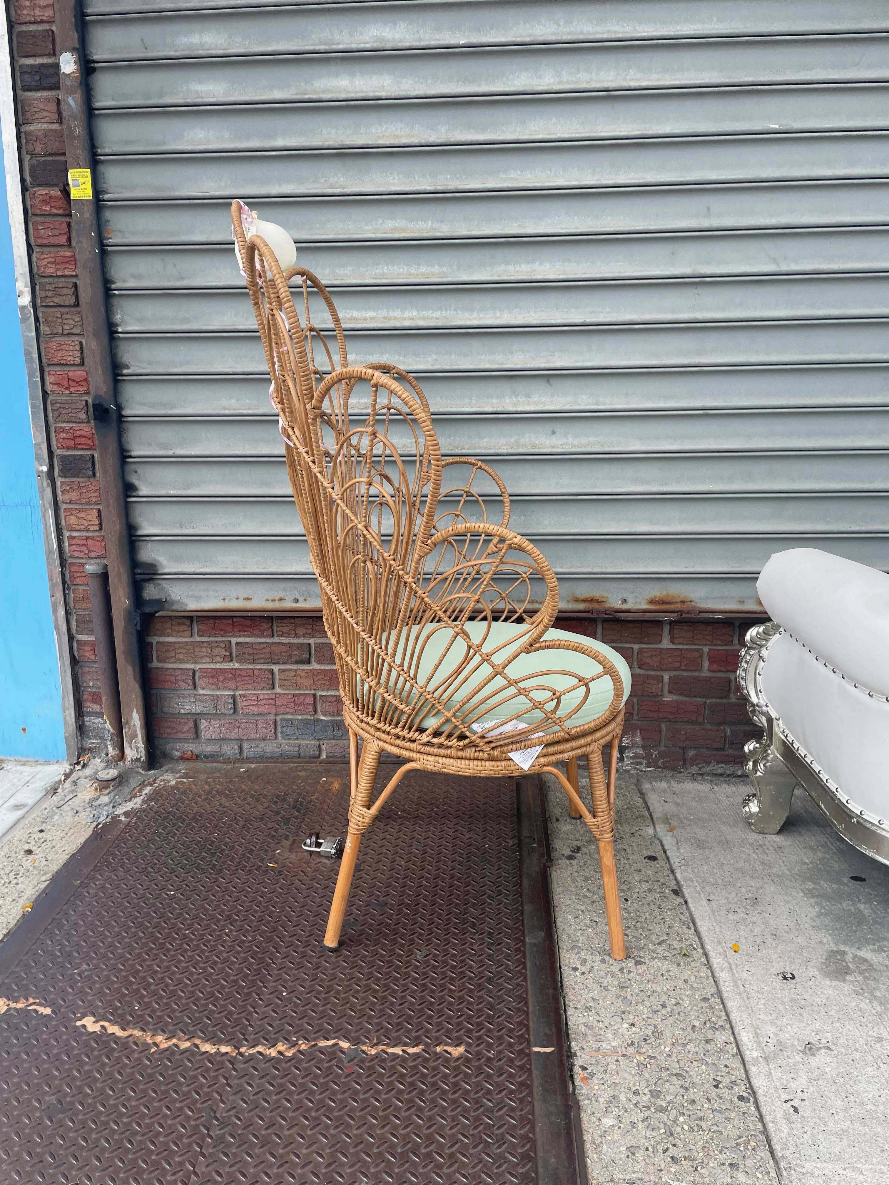 Peacock Wicker Chair