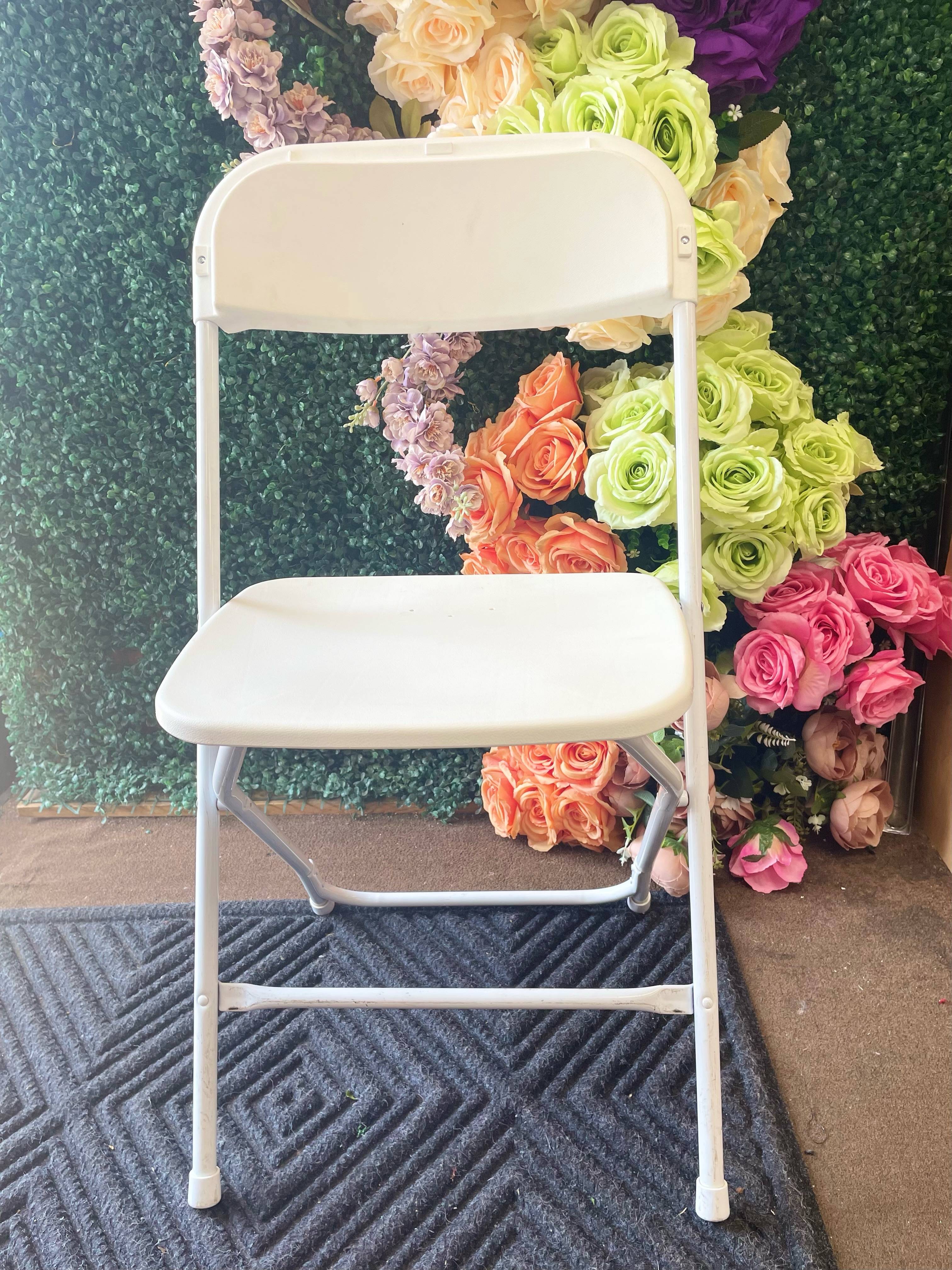 Resin White Folding Chairs