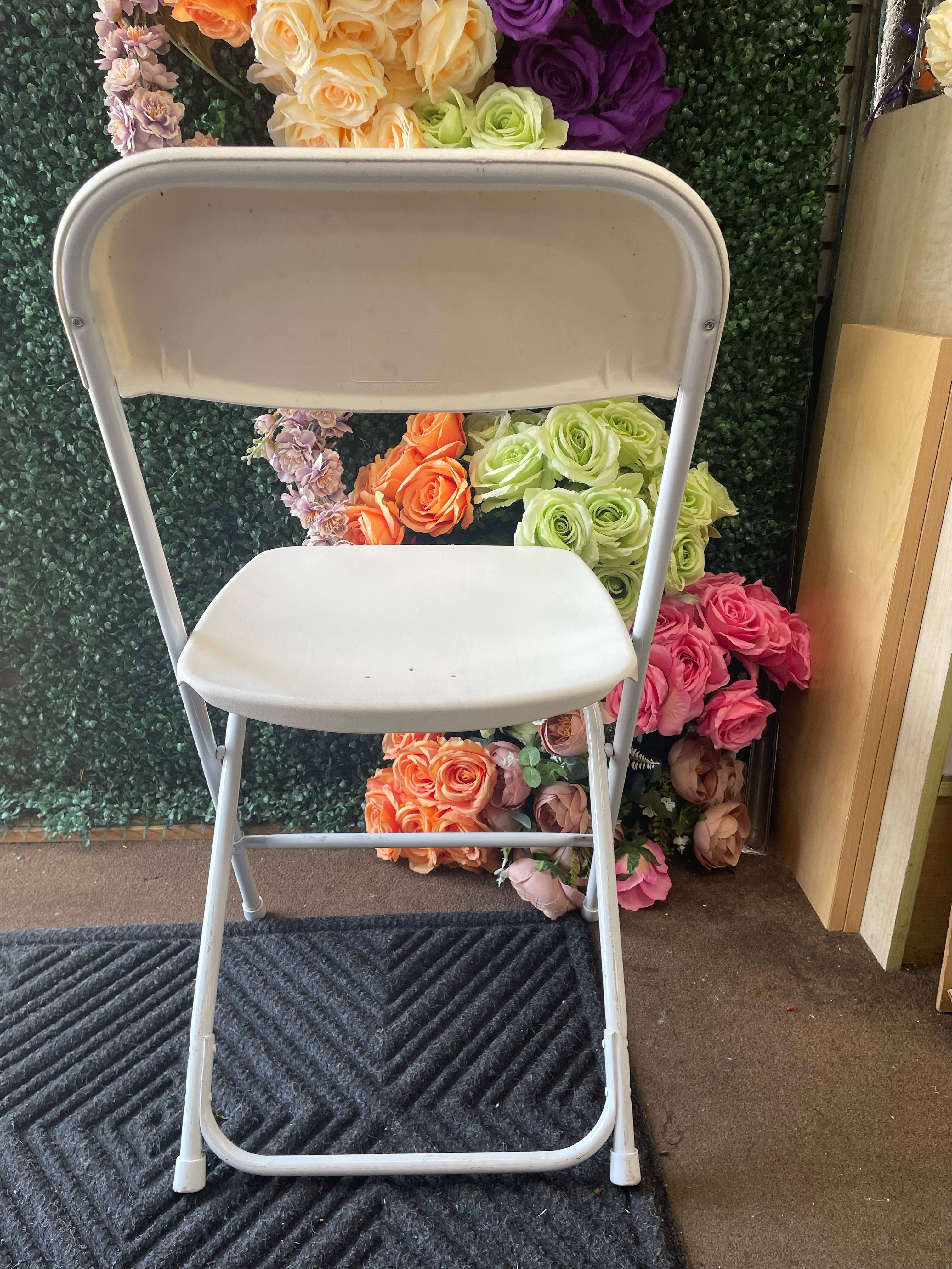 Resin White Folding Chairs
