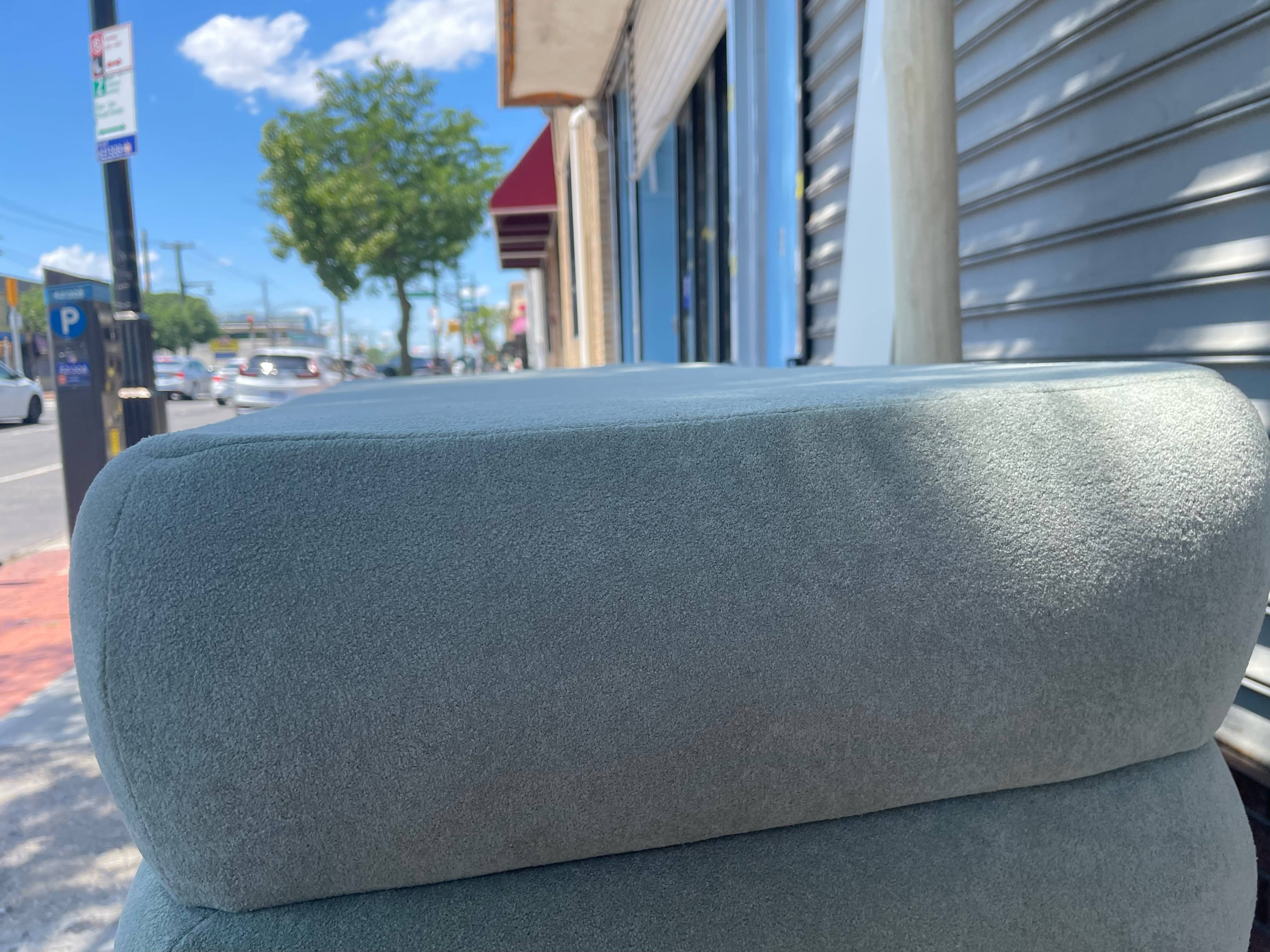 Sage Velvet Bench