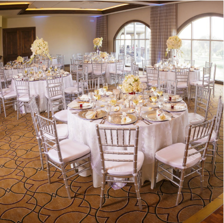 Silver Chiavari Table & Chair 30