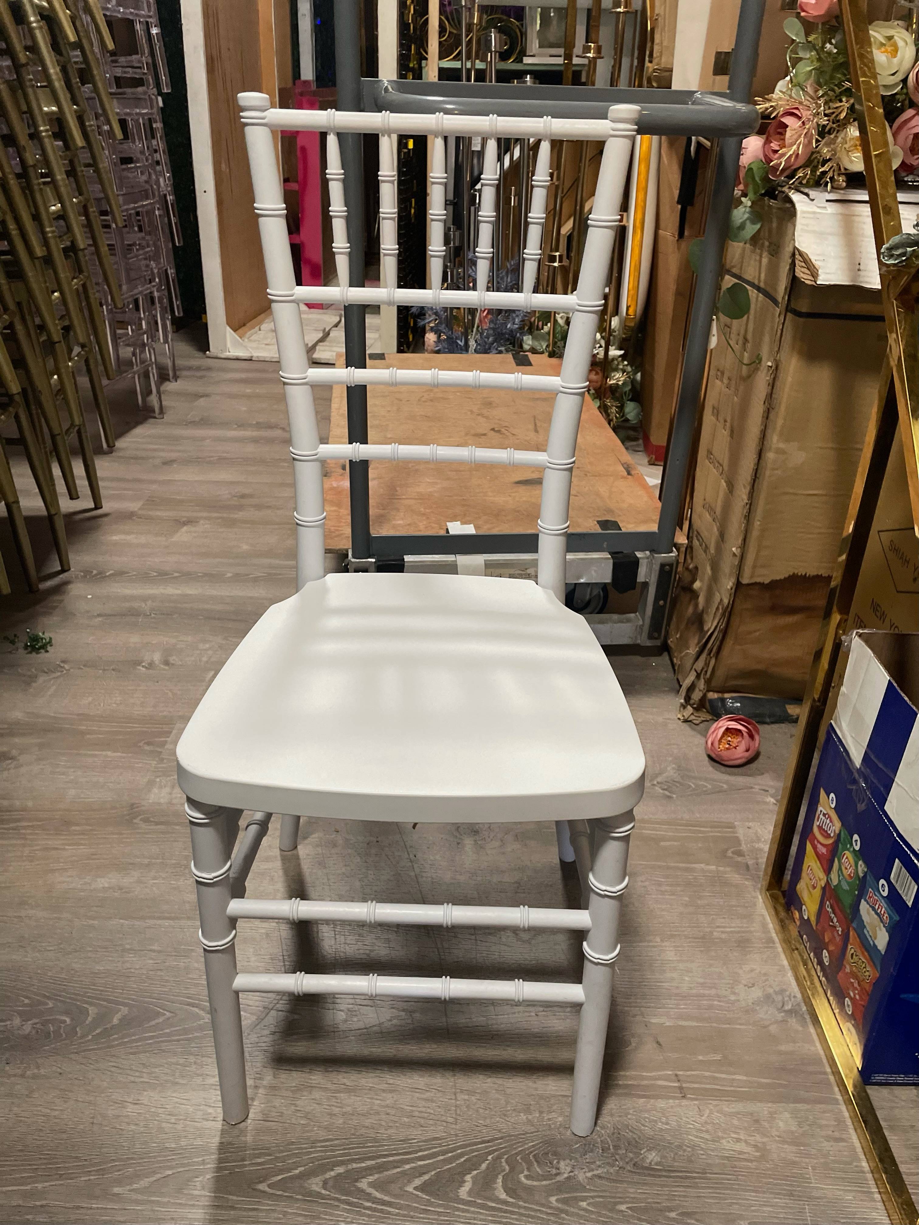 White Bamboo Chiavari Chairs